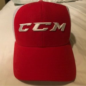CCM red adjustable hat